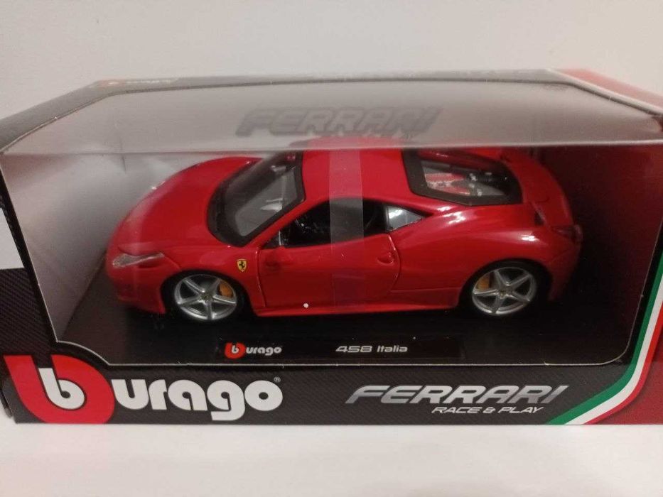 [ BURAGO ] Ferrari 458 Race & Play (Novo)