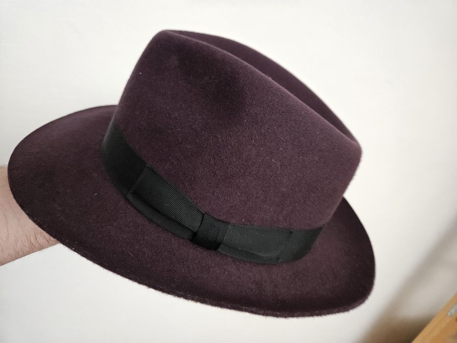 Kapelusz  Touring 57–58 cm– 100% wełna handmade | bordo | filcowy

Zdj
