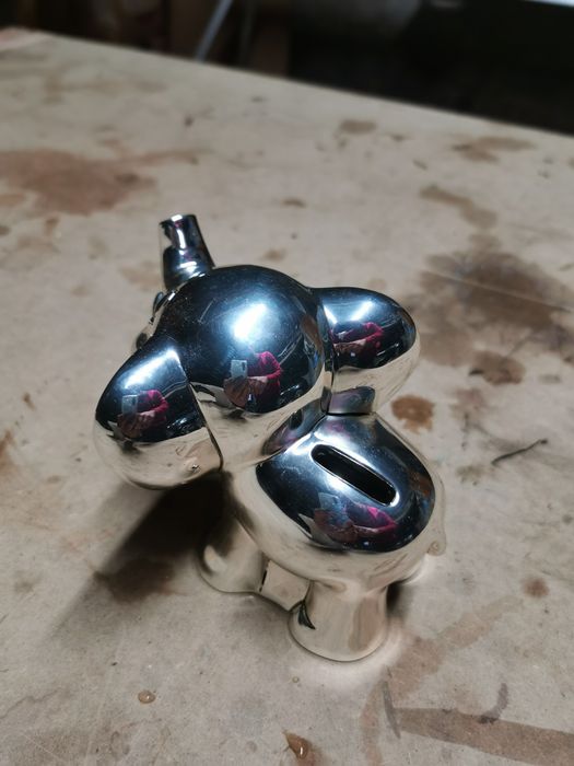 Mealheiro elefante em prata bilaminada