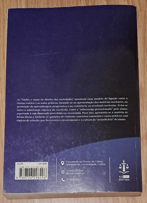 LIVRO: Lições e Casos de Direito das Sociedades