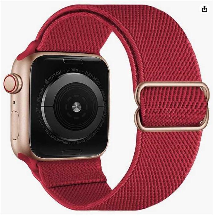 Pasek sportowy kompatybilny z zegarkami Apple Watch 38/40mm czerwony
