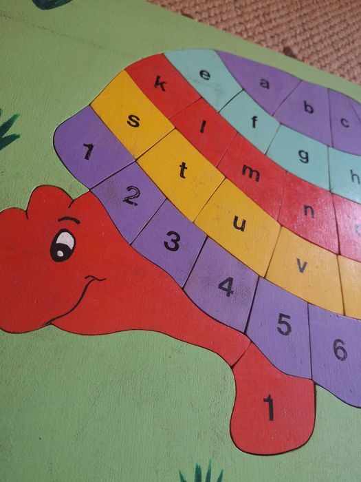 Puzzle abecedário e números