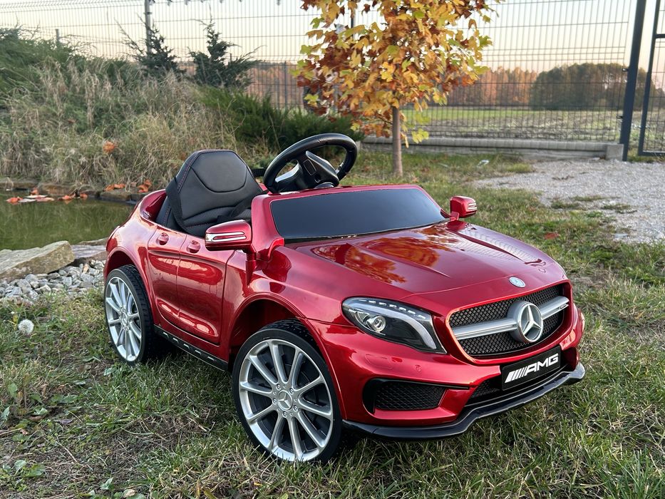 Auto na akumulator Mercedes GLA 45 Lakier Czerwony Skóra Miękkie koła
