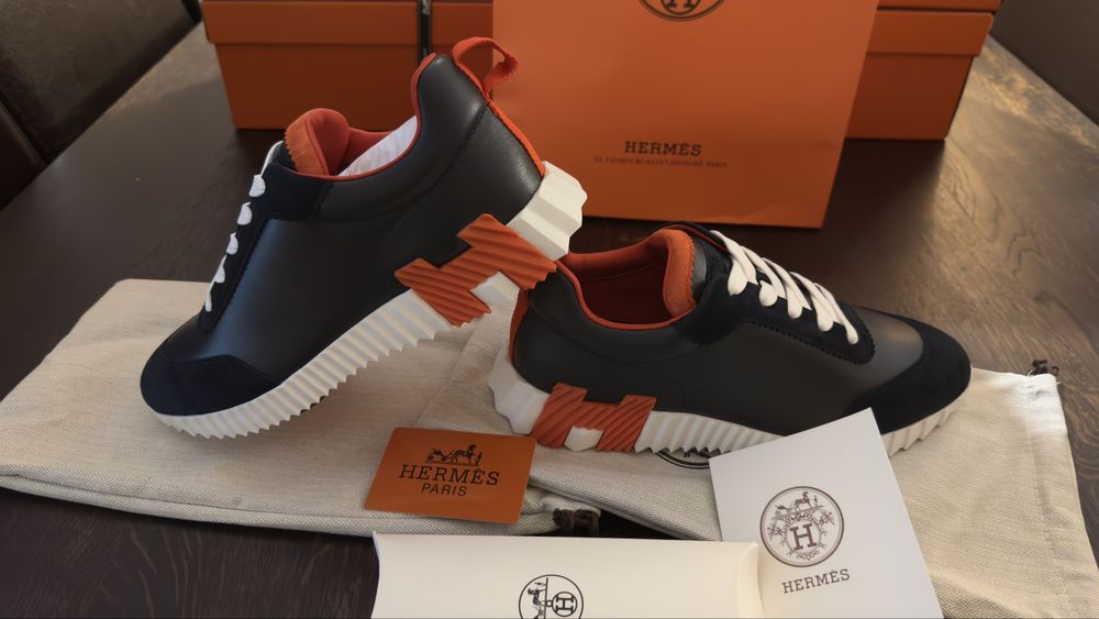 Hermes Bouncing Sneakers 41-44 skórzane, dostępne od ręki,różne kolory