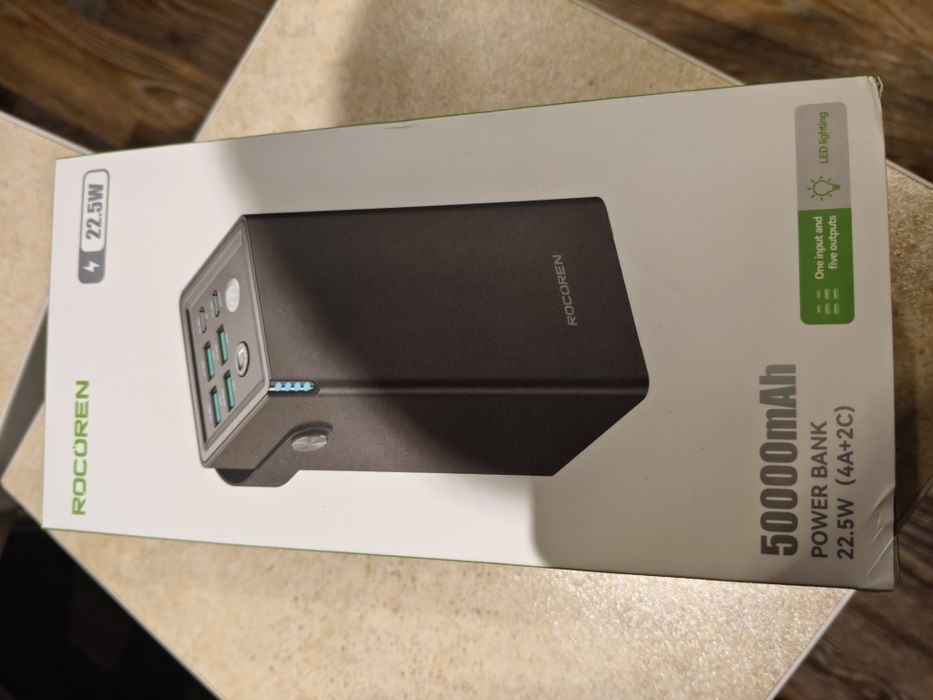 Power bank павербан Rocoren 50000mah  22.5w