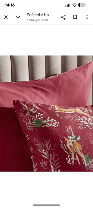 Pościel świąteczna satynowa Home&You 160x200