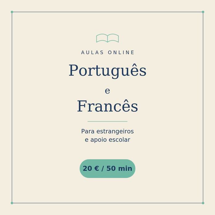 Aulas Online de Francês e Português Europeu desde 12 €