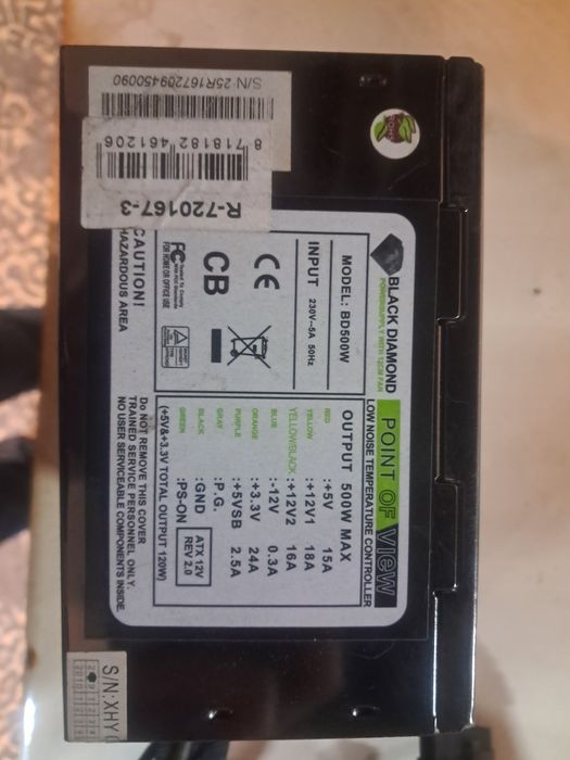 Блок живленя 500w модульний