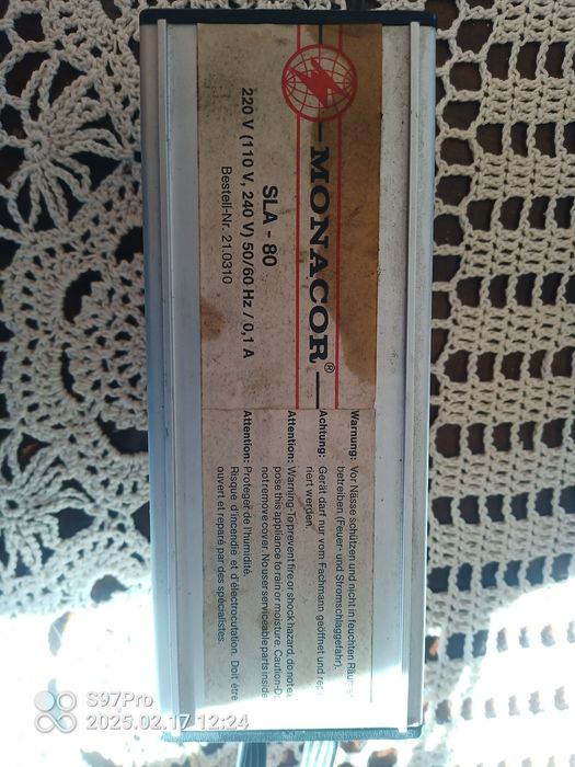 Monacor SLA-80 wzmacniacz dopasowujący poziom i impedancje