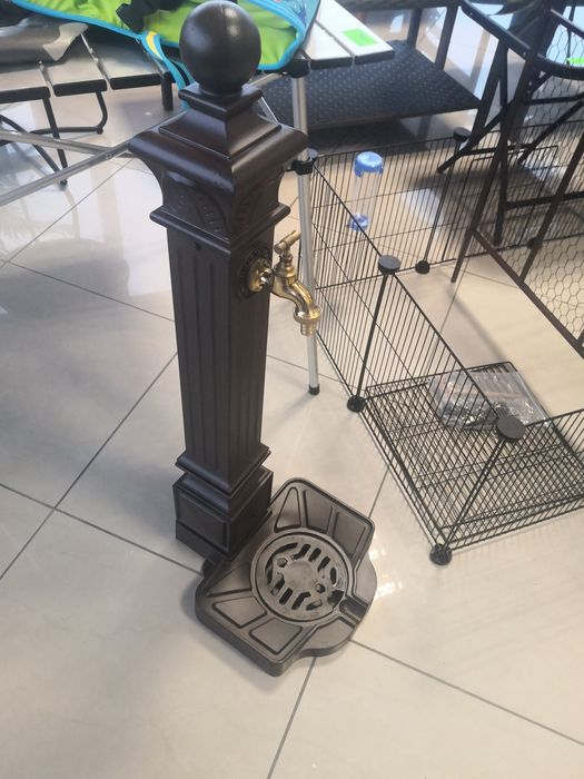 Kran ogrodowy ozdobny aluminiowy fontanna źródełko