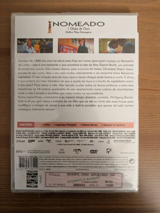 DVD NOVO e SELADO - " Adeus Lenine | Goodbye Lenin ! " 2003