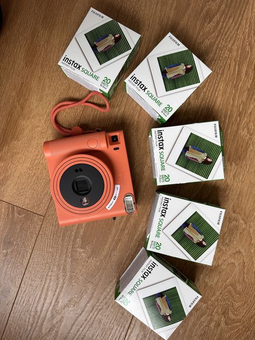 Instax square + wklady pomarańczowy
