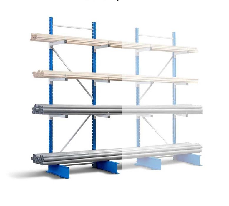 Cantilever carga ligeira simples e dupla. Ligeira Simples