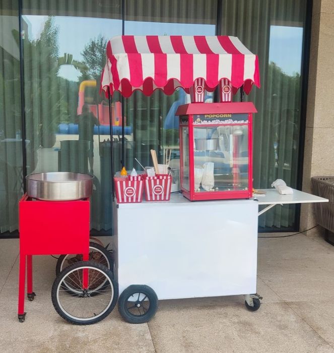 Carrinhos Pipocas e Algodão doce