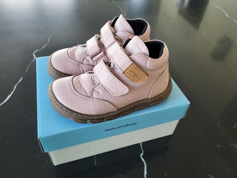 Buty barefoot Ameko Ringo-Rose różowe skórzane r. 27