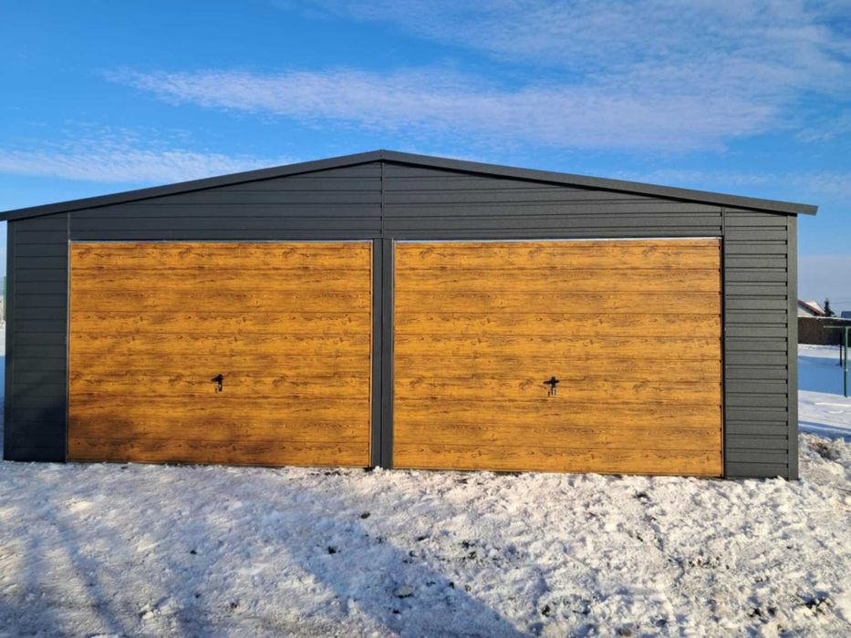 Garaż blaszany 7x5 WZMOCNIONY PROFILAMI. PRODUCENT. Cała Polska