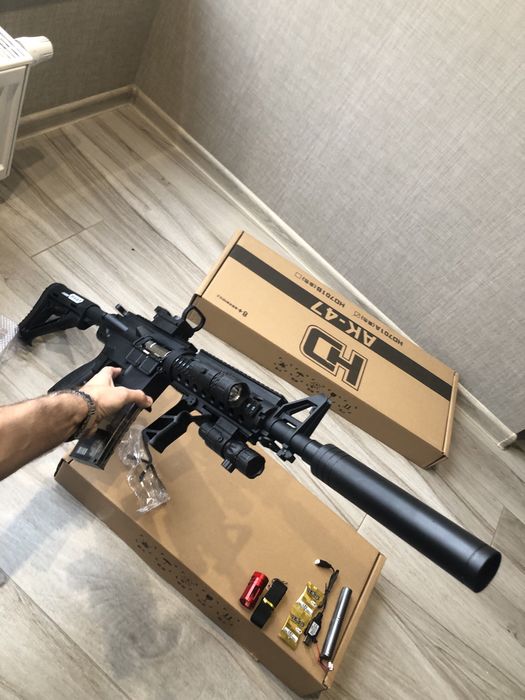 Профессиональный игрушечный автомат М4А1 на орбизах,PRO гель бластер