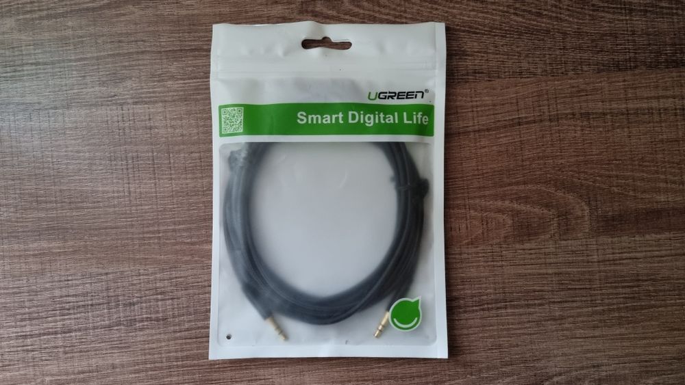 AUX кабель UGREEN (3 метра), аудиокабель, аудио разъем 3,5 мм