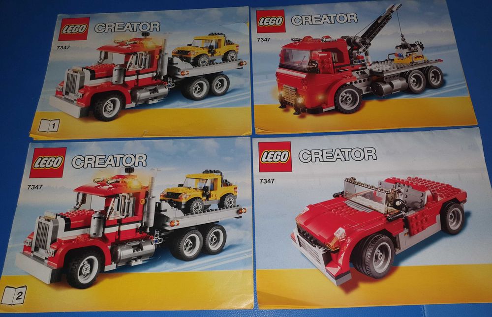 Lego Creator 7347 Transporter Samochodów GDAŃSK kompletny + gratis!