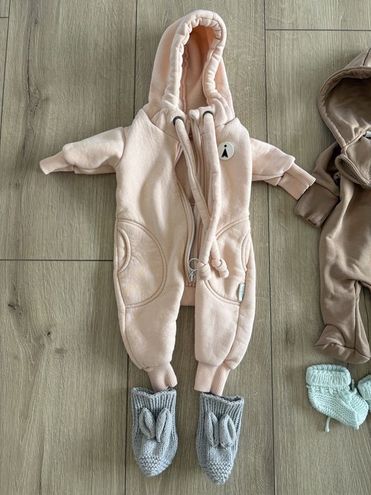 Дитячі теплі ромпери комбінезони до 3 міс