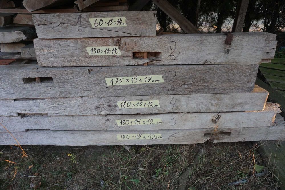 Drewno stary dąb z rozbiórki. Pamięta Jana Kazimierza