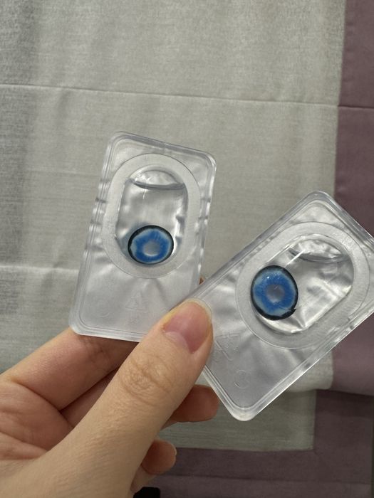 Блакитні лінзи без діоптрій. Нові!