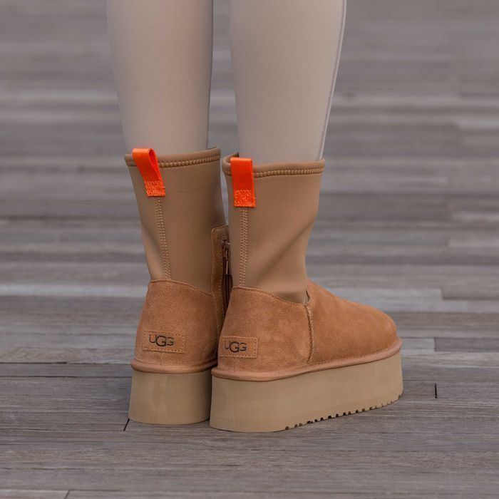 Уггі UGG Dipper Boot High Chestnut (luxe) АКЦІЙНА ЦІНА | Угги натуральные жіночі