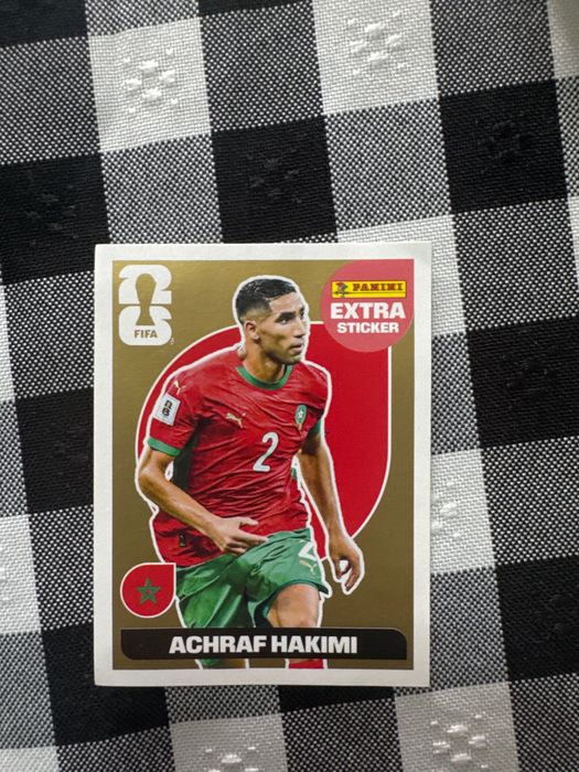 Achraf Hakimi extra sticker gold