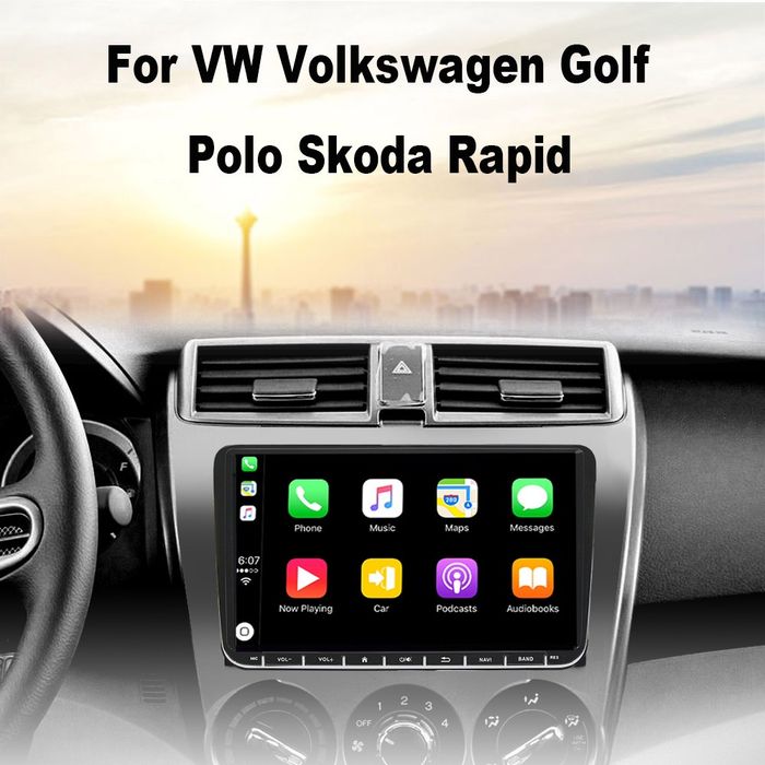 Автомагнітола 2 din wag, seat, skoda 9 дюймів 2  32 гб