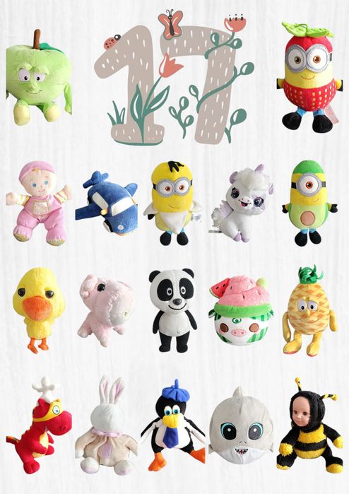 Lote 17 peluches