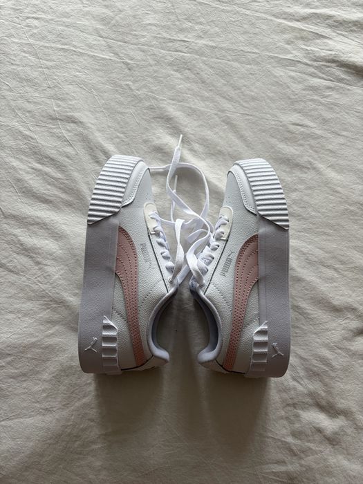 Sapatilhas Puma Carina Lift Branco e Rosa Tam. 35.5 Novas com Caixa