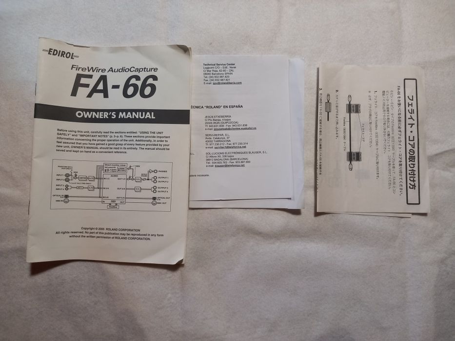 Edirol FA-66 Sound Card64739753692035121