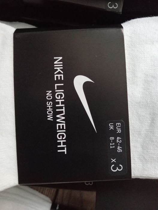 Nowe skarpetki NIKE Lightweight No Show stopki skarpety unisex