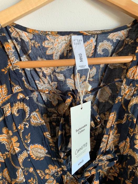 Blusa com padrão - MANGO