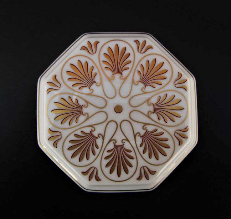 VISTA ALEGRE Antiga Caixa Regaleira em Porcelana coleção GRÉCIA