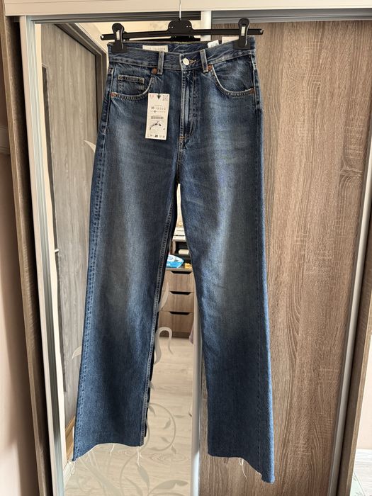 Джинси zara wide leg 36 розмір