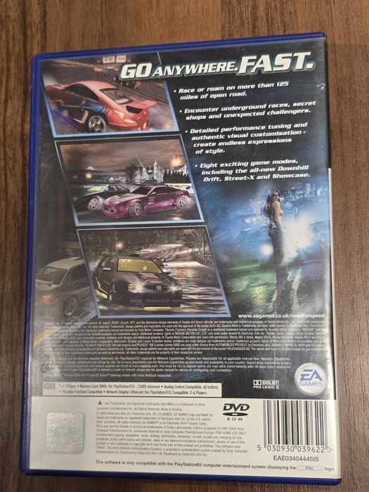 Need For Speed Underground 2 PS2 NFSU2