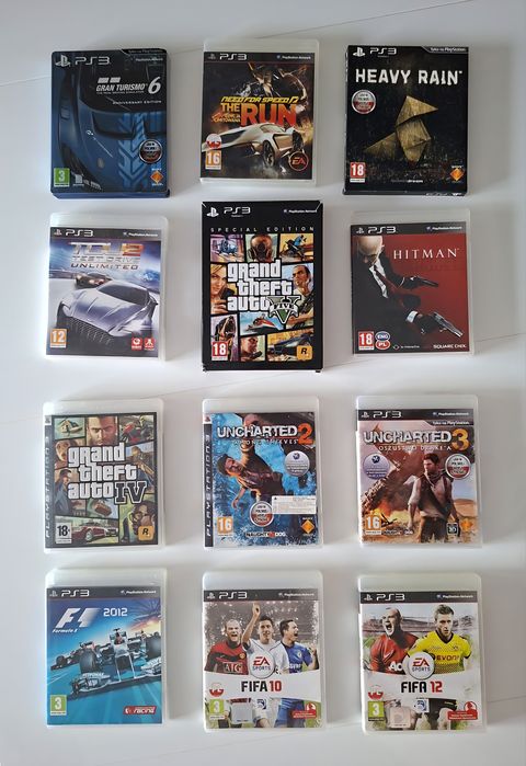 PS3 Slim 250 GB CECH-2004B + 12 gier + akcesoria+ GRATISY