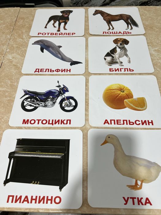 для детей карточки 100 штук