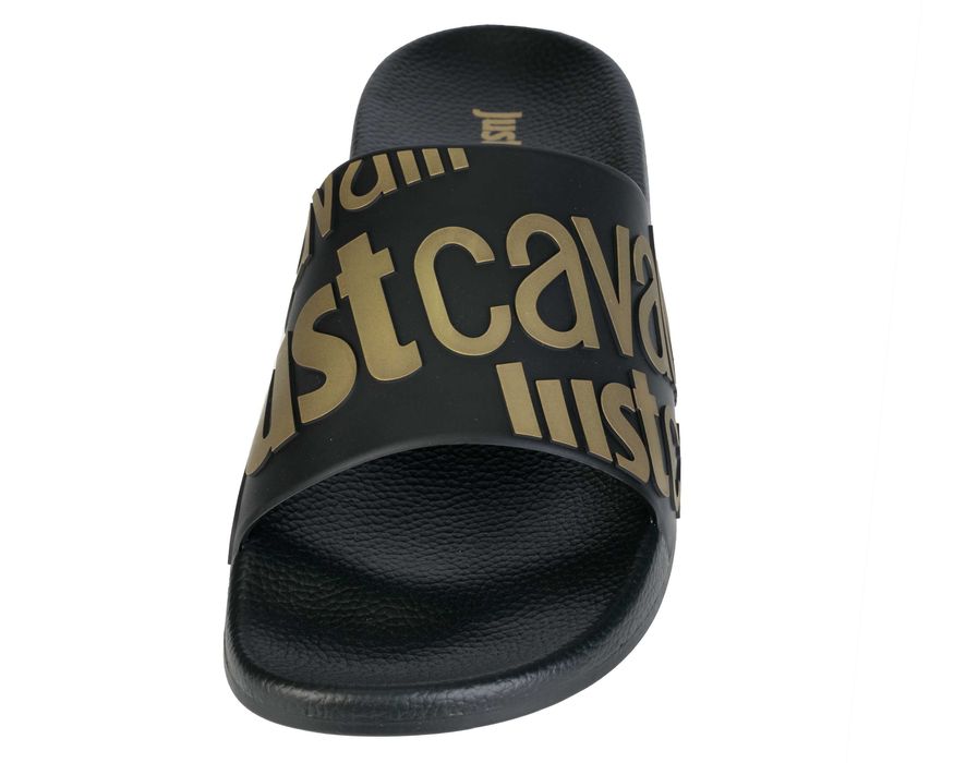 JUST CAVALLI męskie klapki BLACK / GOLD Nowość