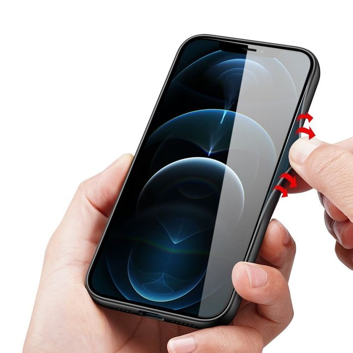 Etui Fino Dux Ducis Nylonowe Pokrycie Do Iphone 12 Pro Max Czarny