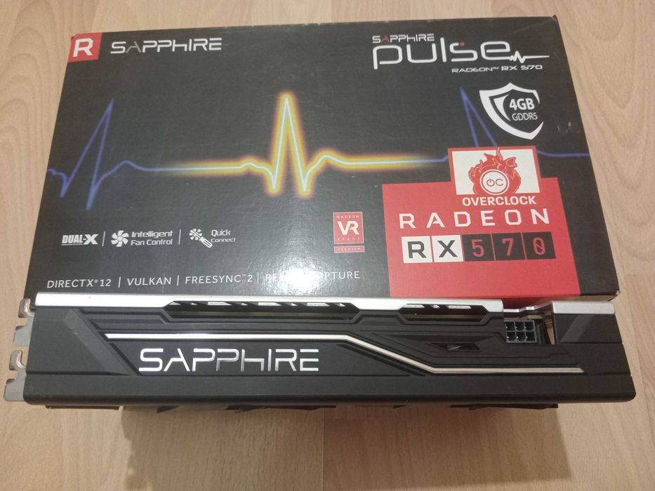 Відеокарта AMD Radeon RX 570 4gb Sapphire Pulse gddr5 (256bit) PCI-E: 2 ...