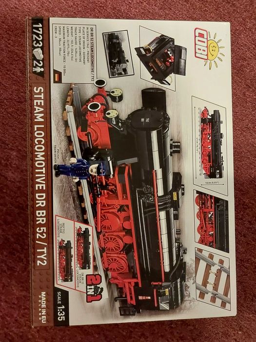 COBI Lokomotywa 2 w 1: DR BR 52/TY2 Steam Locomotive
