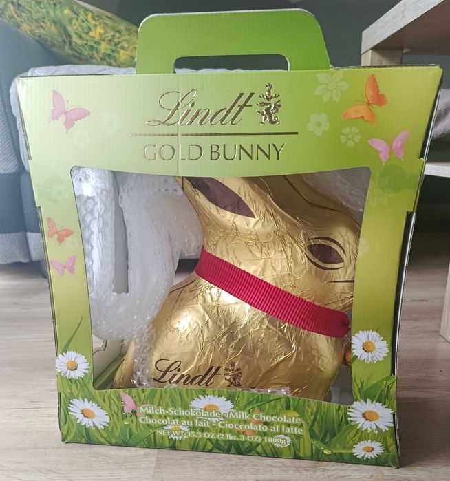 Złoty zajączek Lindt Gold Bunny 1 kg nowy nieotwierany