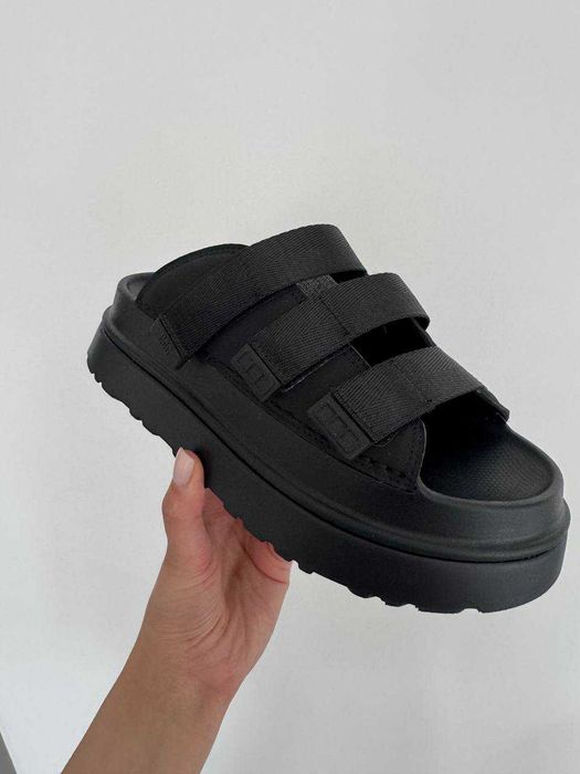 Жіночі сандалі UGG W Goldenglow Slide чорні 37, 38, 39 розміри