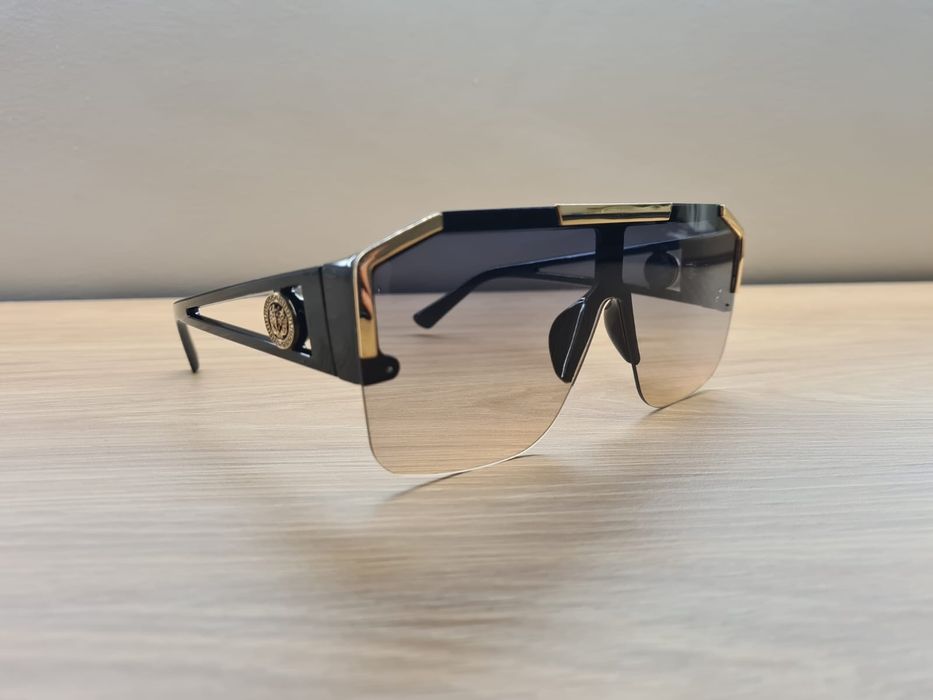 HIT Nowe Okulary Przeciwsłoneczne Polaryzacyjne UV400 Czarno Złote