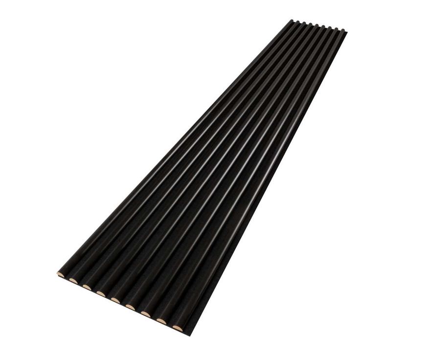 Lamele ścienne 3D półokrągłe na filcu 275cmx45cm ROTONDO Czarne I inne