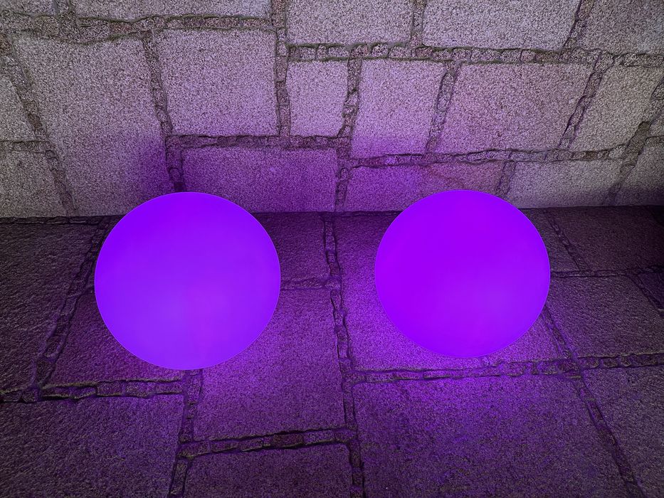 Bolas luminosas - iluminação