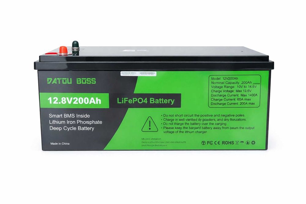 Новий! Акумулятор LiFePO4 Datou Boss 12.8V 200Ah (літій-залізо-фосфат)