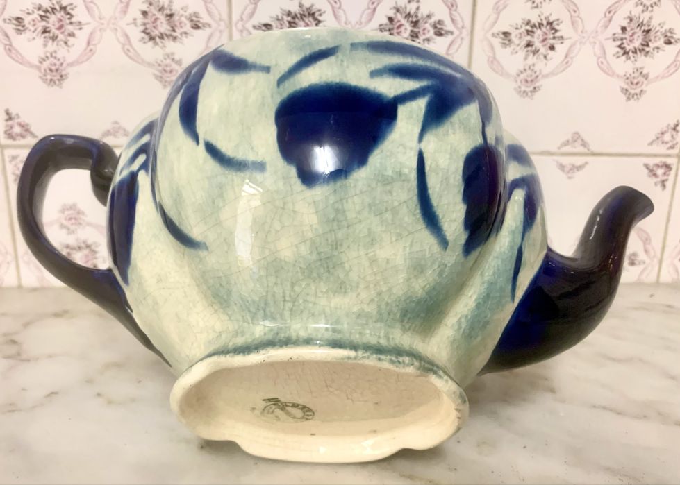 Grande bule Em faiança português Gilman & Ctª - Sacavém